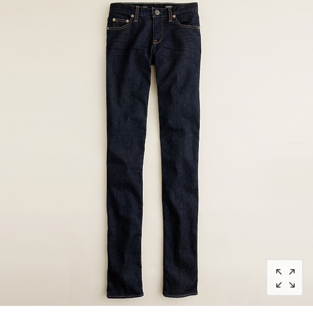 J Crew matchstick Jean in dark wash, size 28